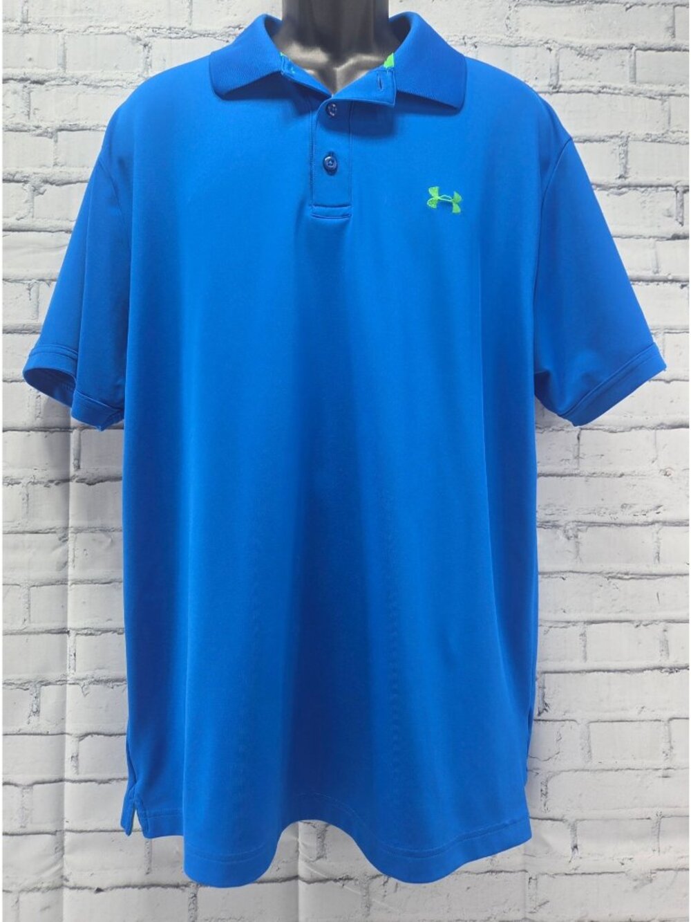 Under Armour Mens Blue Performance Polo Shirt Size 2XL